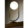 Veioza moderna aurie geometrica abajur sticla opal 1xE14/40W Igon 2044 Jupiter
